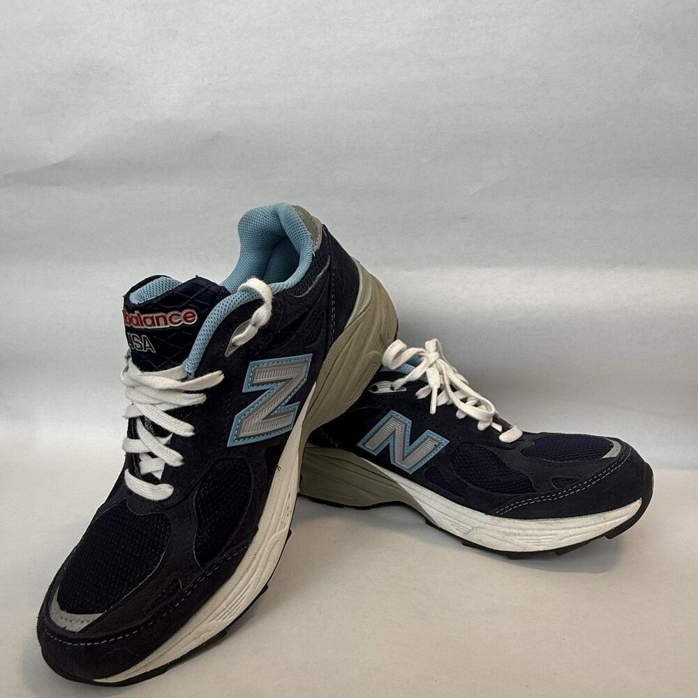 New Balance 990v3 Shoes Womens Size 5.5 Navy Blue Made In USA Sneakers W990NV3